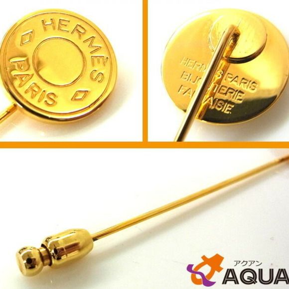 Hermes HERMES pin brooch serie gold color - Picture 2 of 2